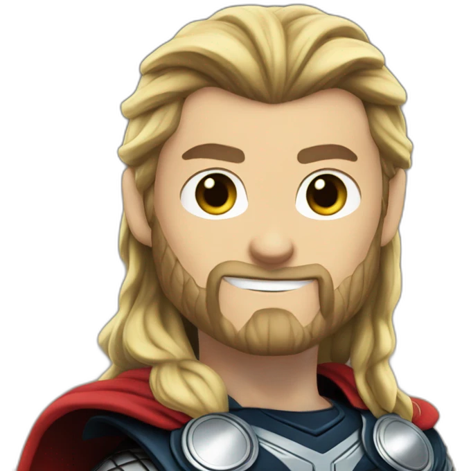 Thor con un 5 emoji