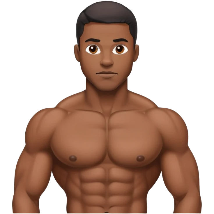 Naked black guy emoji