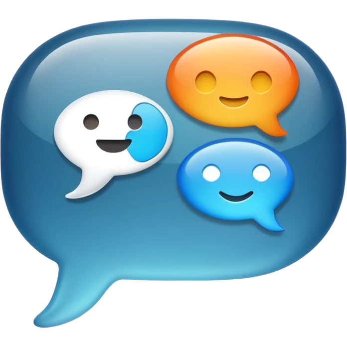 chat bubble iOS style (flat) emoji