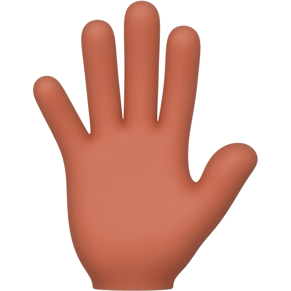 Red hand emoji emoji
