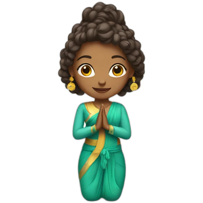 Namaste girl emoji