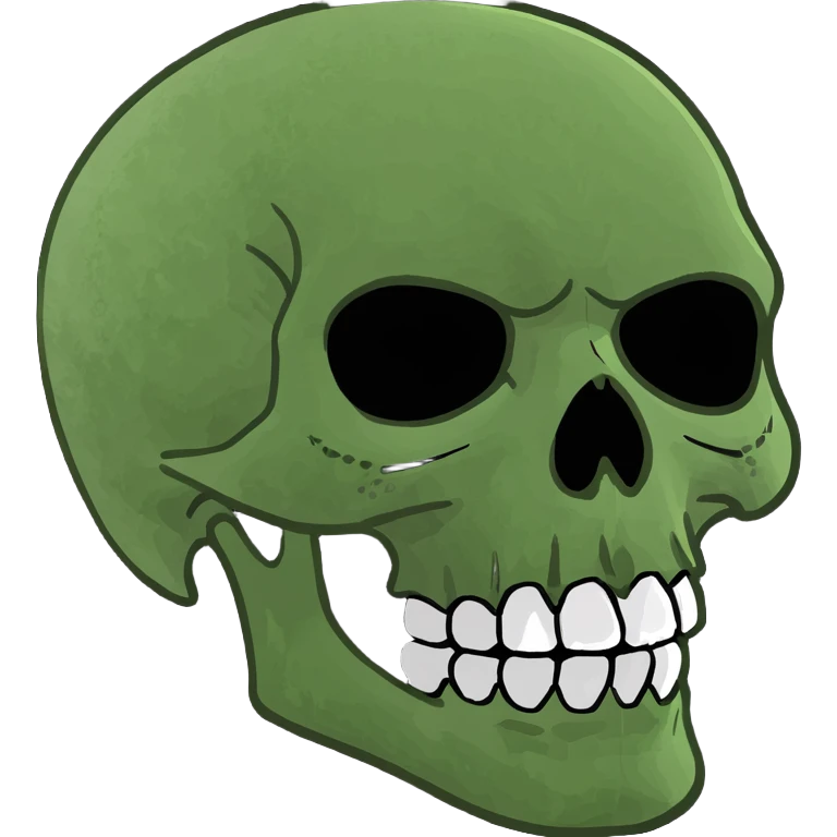 Rich skull emoji