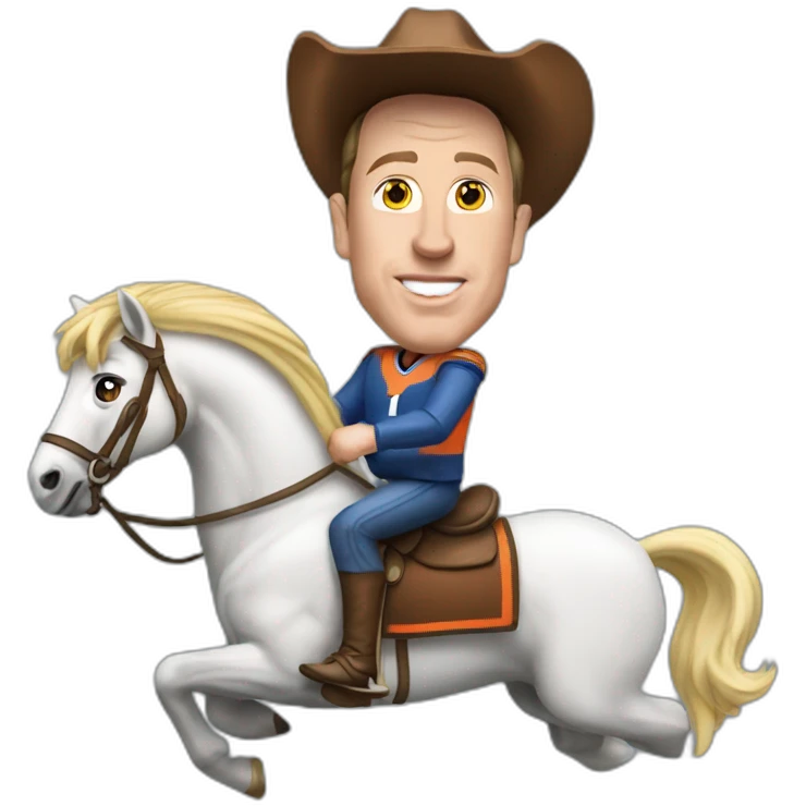 peyton manning riding a horse emoji