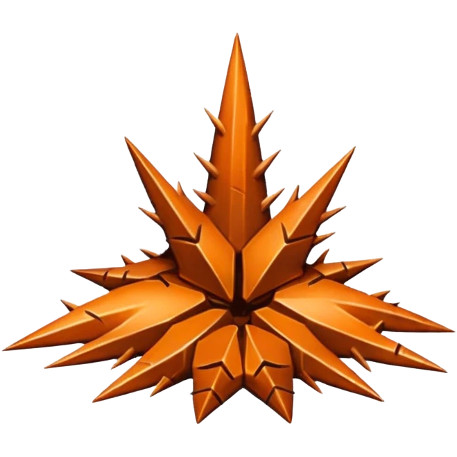 Sharp Thorns trap on the ground  emoji