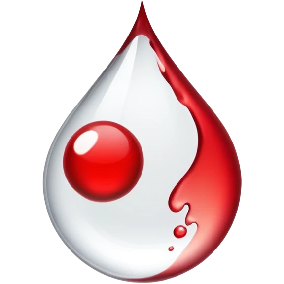 Red water drop emoji