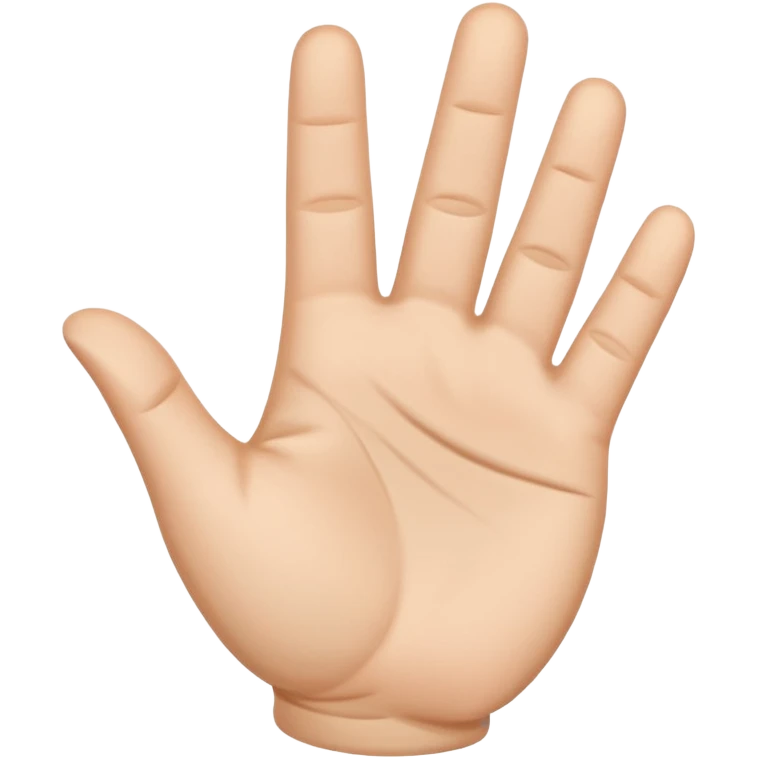 fold thumb to palm emoji