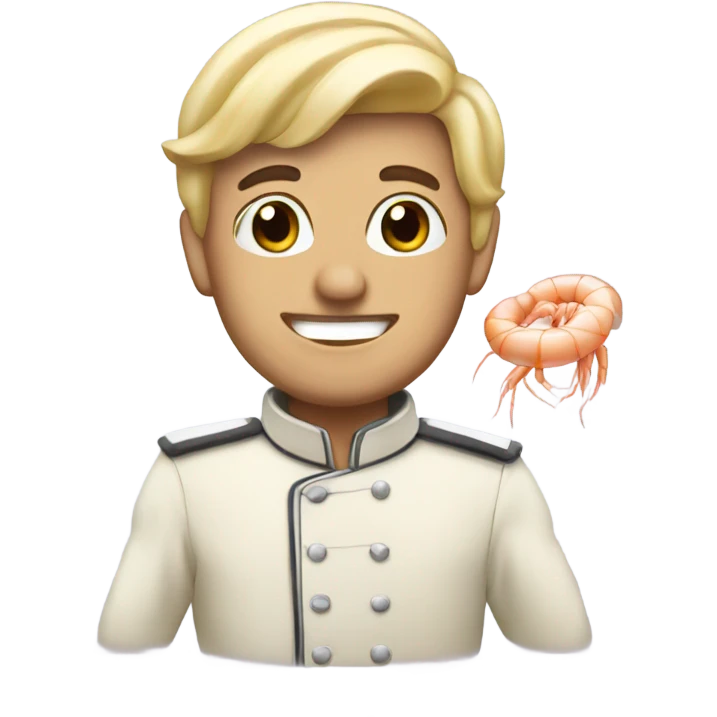 Alfredo with shrimp  emoji