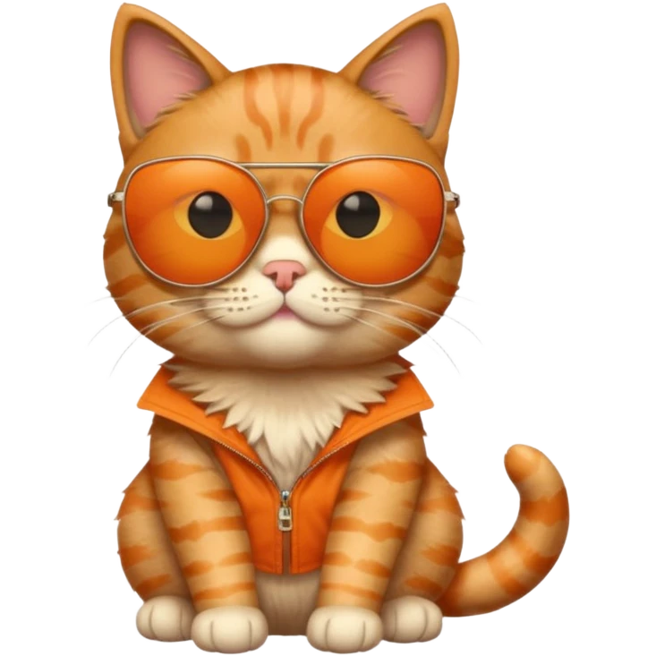 Cat wearing sunglasses emoji