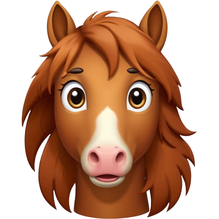 Confused horse with question marks Make it more funny  emoji