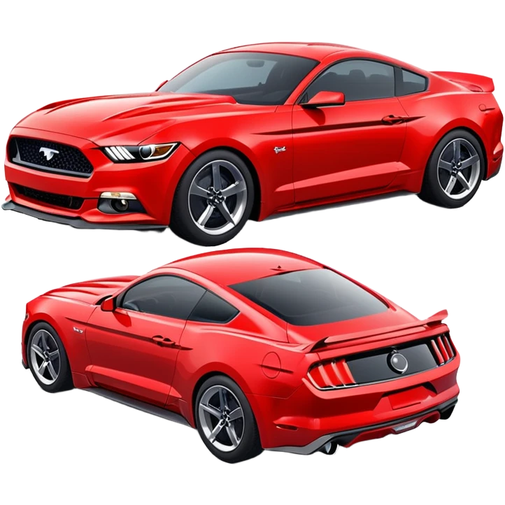 Ford Mustang sports car emoji