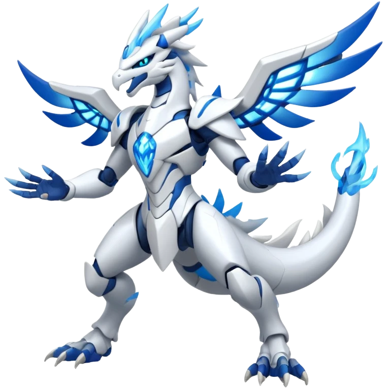 Futuristic Kyurem-Reshiram-fusion (full body) emoji