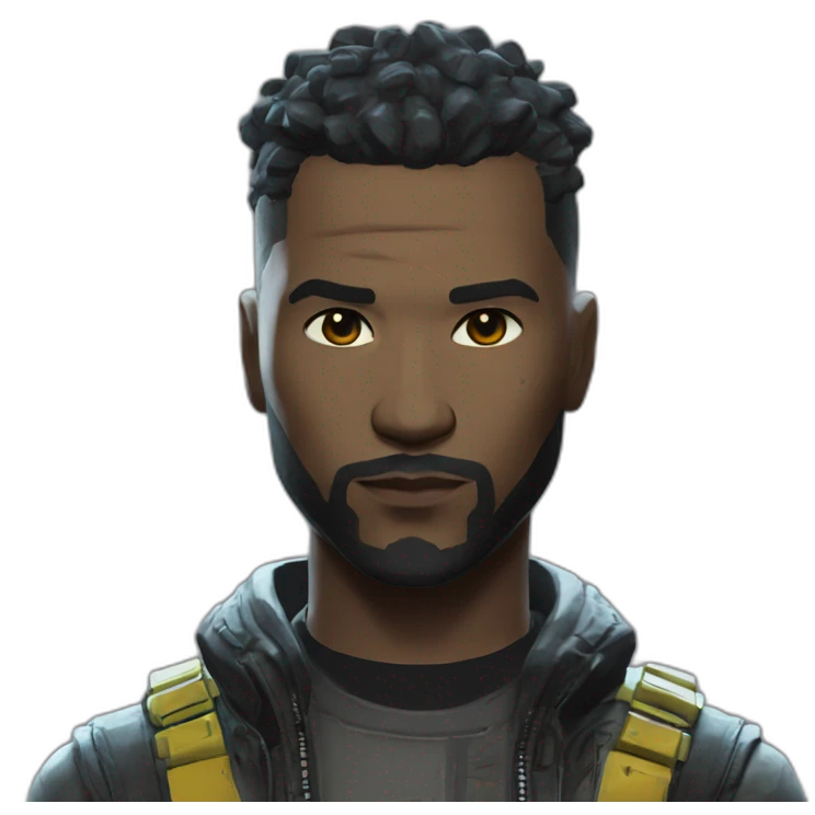 main character from cyberpunk 2077 game emoji