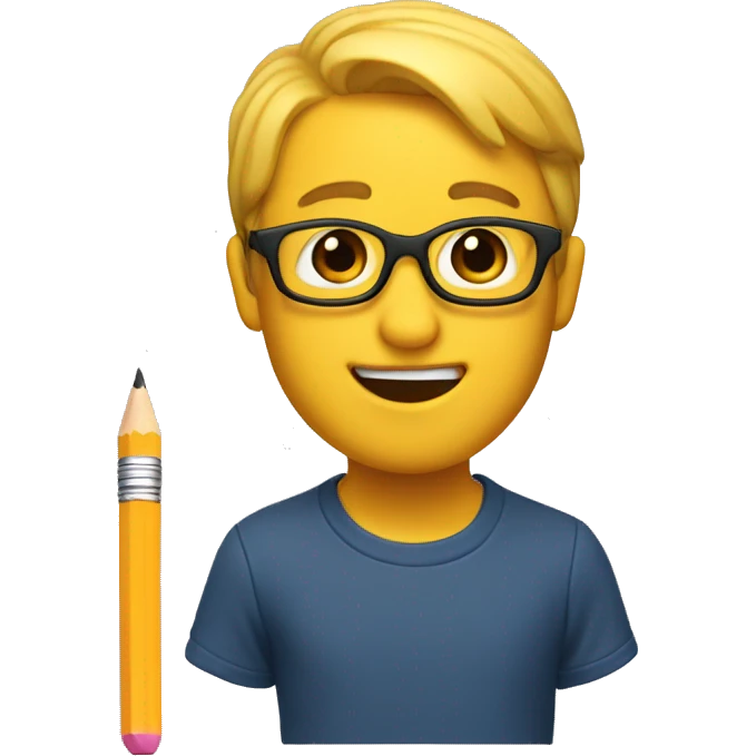 Pencil apple memoji emoji