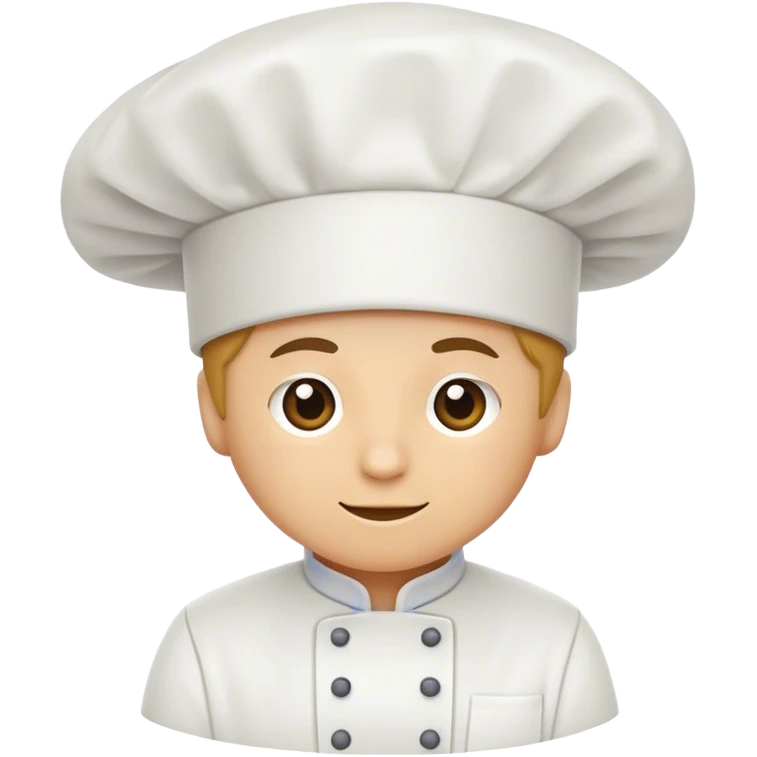 Chef hat plain white no face  emoji