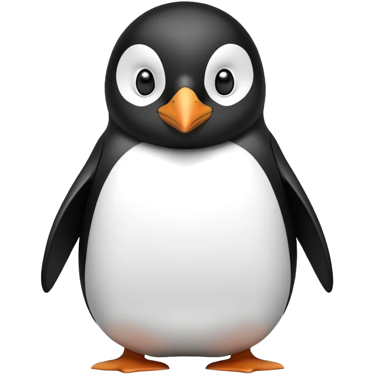 Pinguino che fa side eye emoji