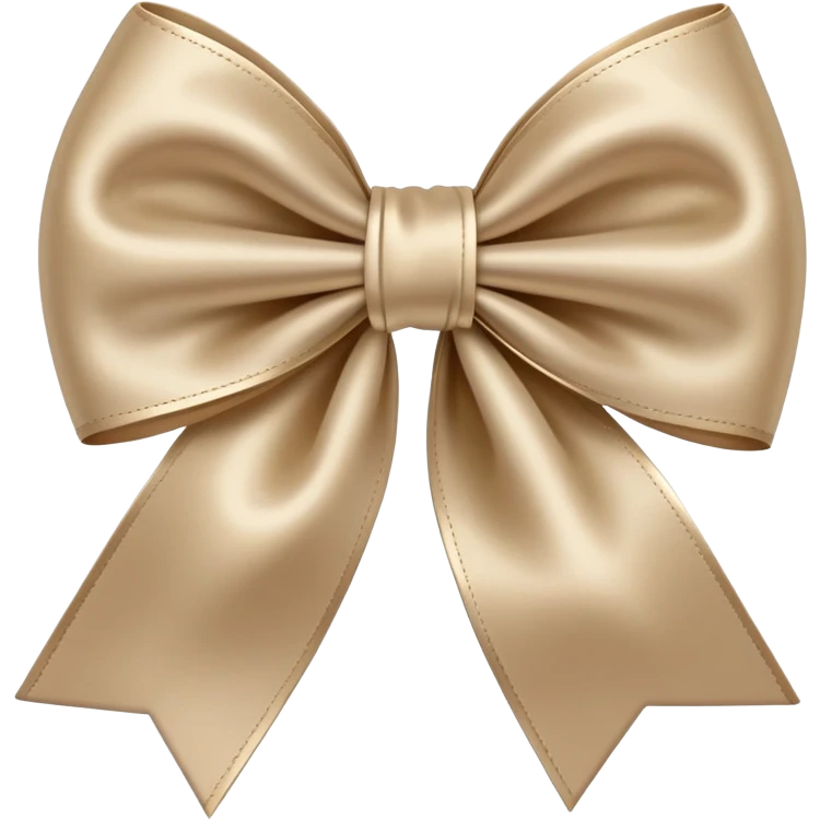 Beige bow emoji
