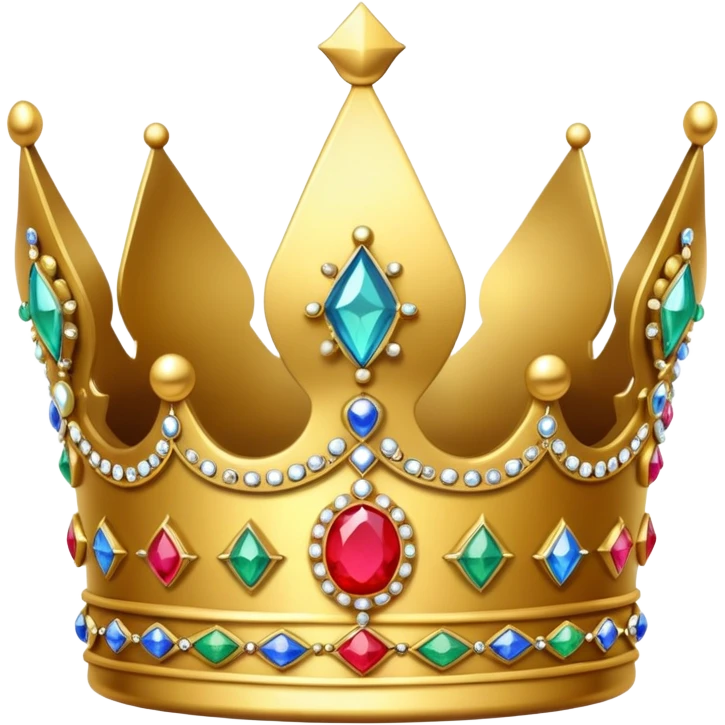 British crown with jewels emoji