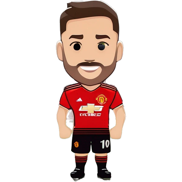calciatore con la maglia del manchester united emoji