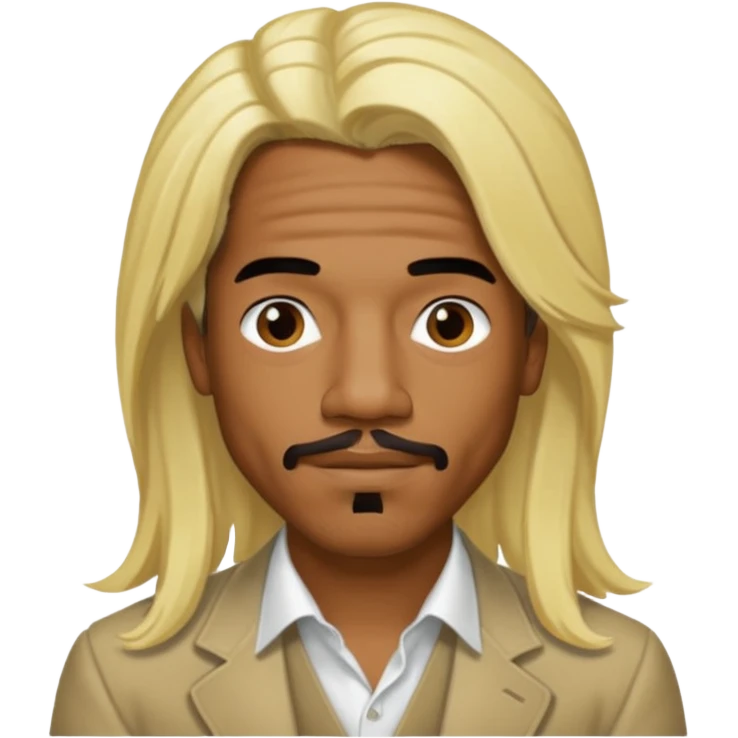 Andre 3000 with long blonde hair emoji