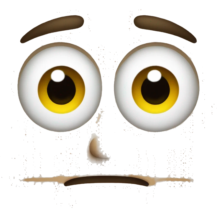straight face with one eye squinted emoji