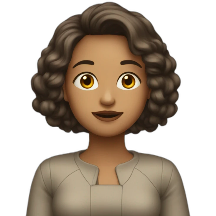 Девушка с тёмными волосами emoji