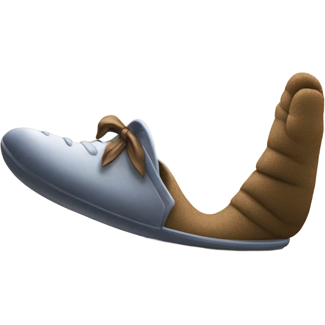 Hit with slipper emoji