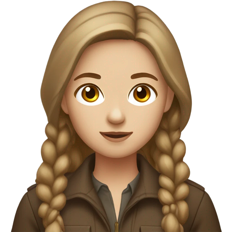 Phesant hunter girl light brown hair emoji