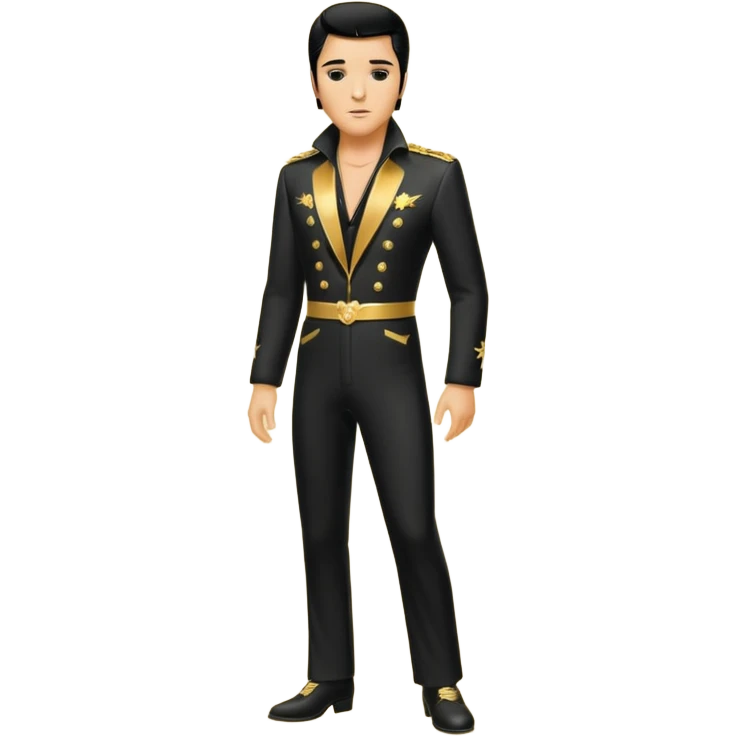 Elvis Presley silhouette emoji