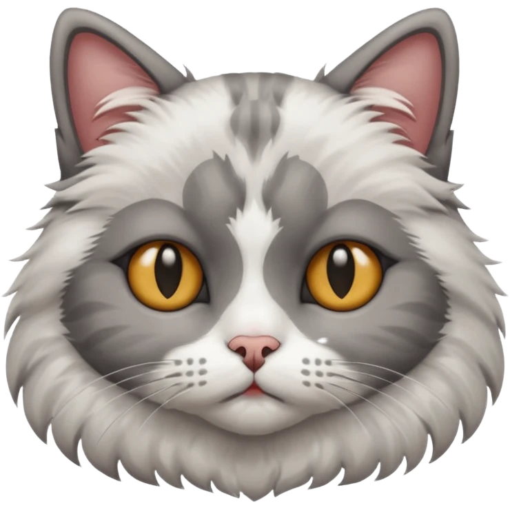 Cat with dark circle under eyes emoji