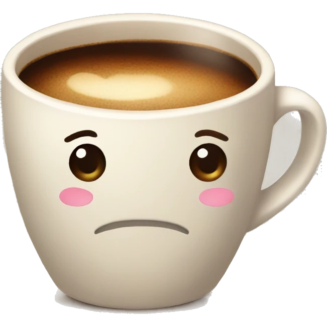 Coffe with a bow emoji