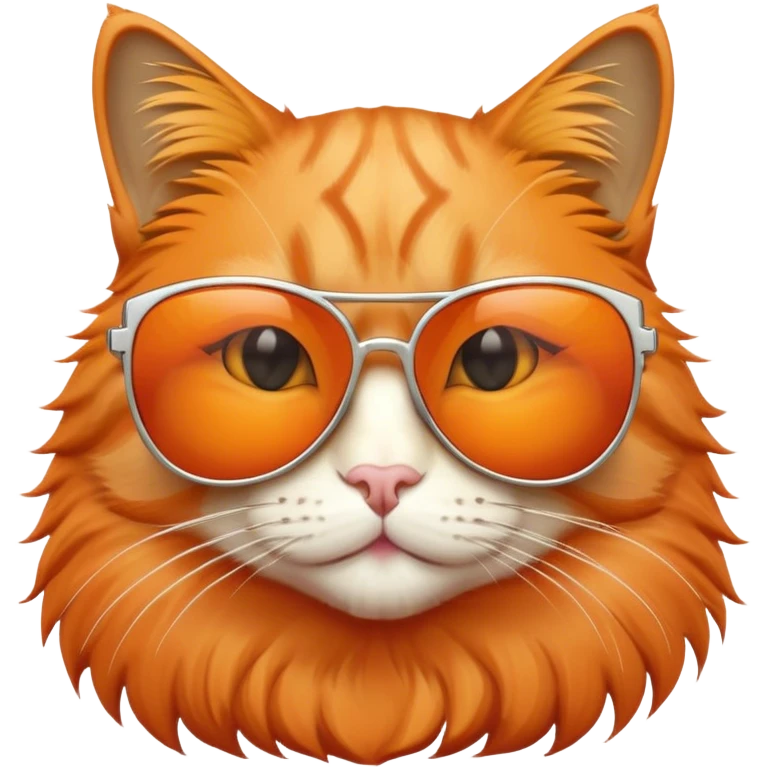 orange Cat with sunglasses emoji