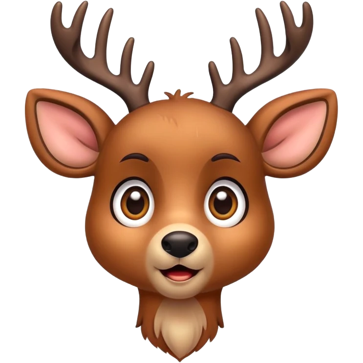 Surprised deer  emoji