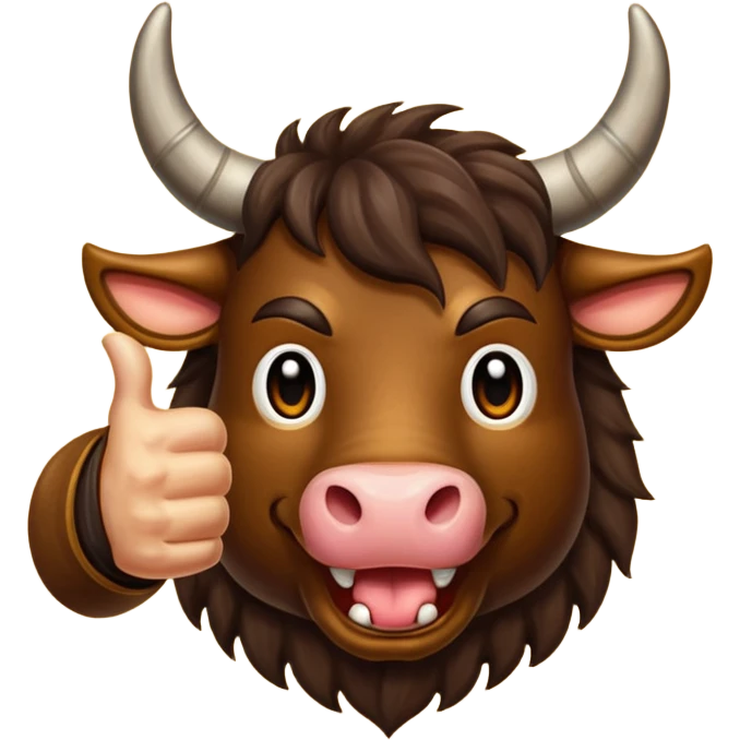 Emoji like (thumbs up) bull's hoof emoji