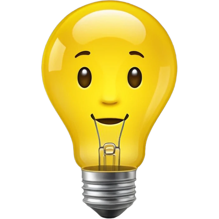 bright idea bulb emoji