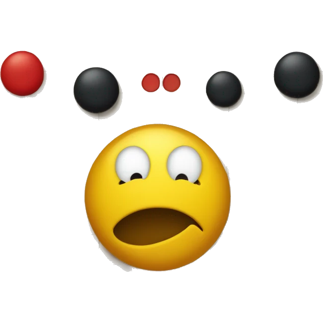 smiley face gobbling down baduk game board emoji