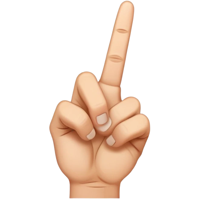 Middle finger emoji