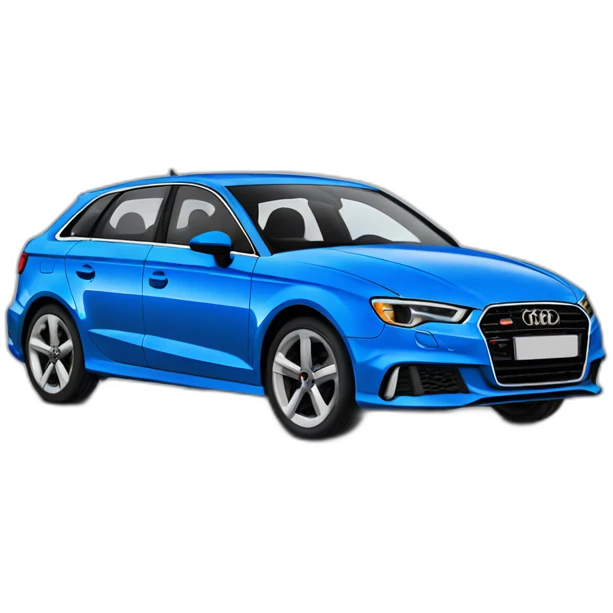 blue audi a3 emoji