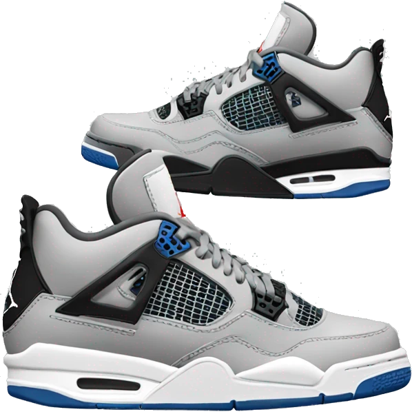 sneakers jordan 4 grey emoji