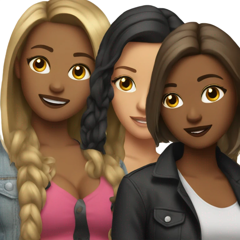 4 girls at the club emoji