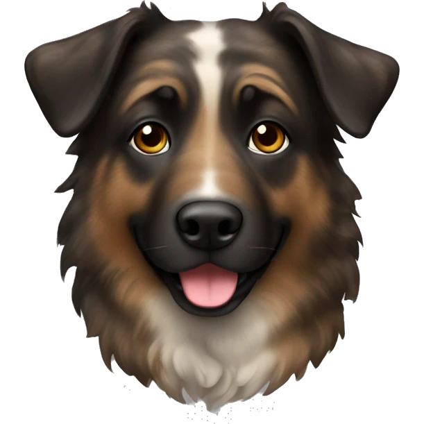 Brindle shepherd with brindle fur emoji