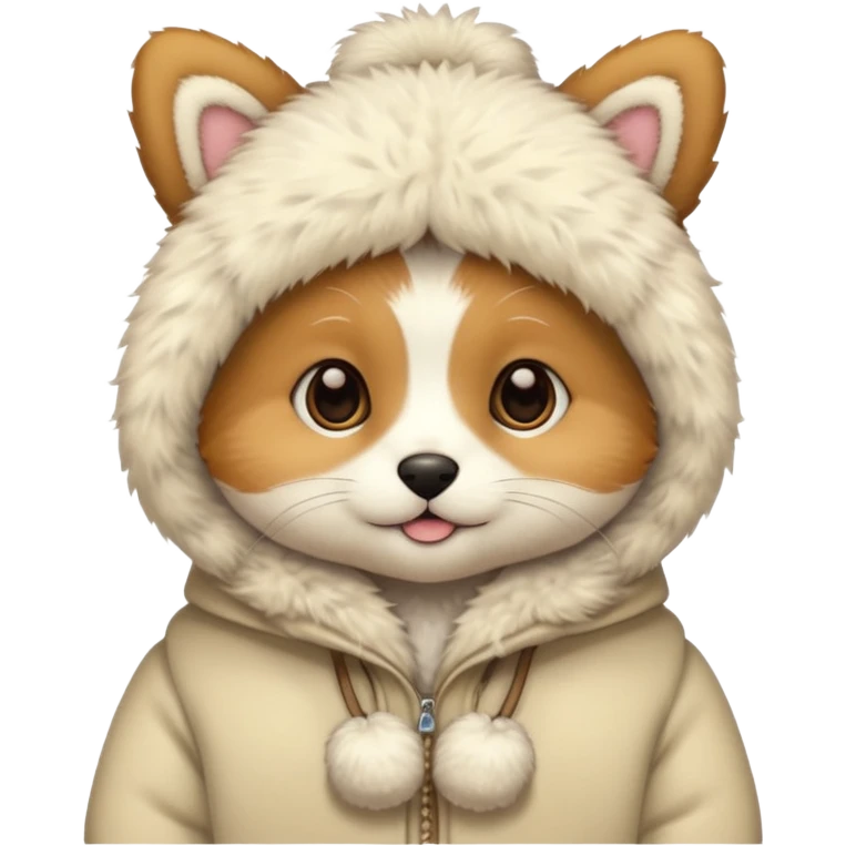 pet in winter outfit emoji