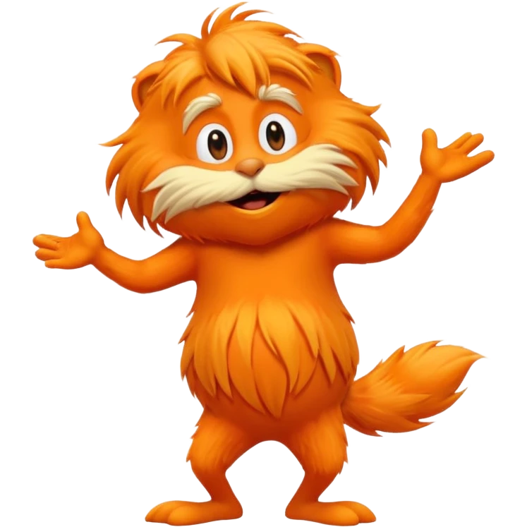 The Lorax dancing emoji