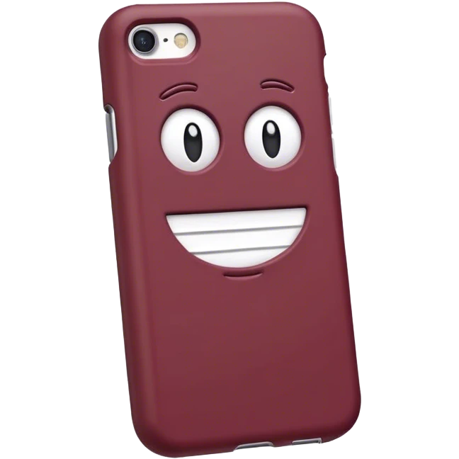 Maroon phone case emoji
