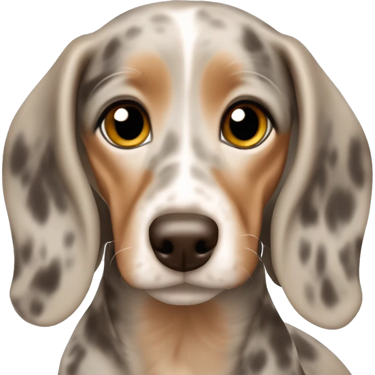 Tan merle mini dachshund emoji