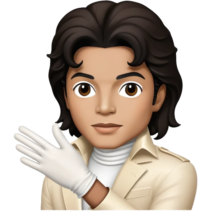 Michael Jackson with white glove emoji