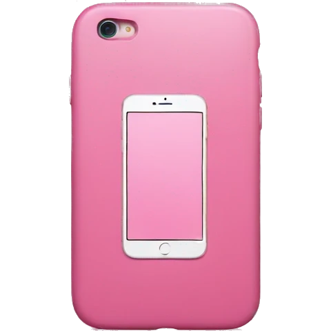 Pink IPhone emoji
