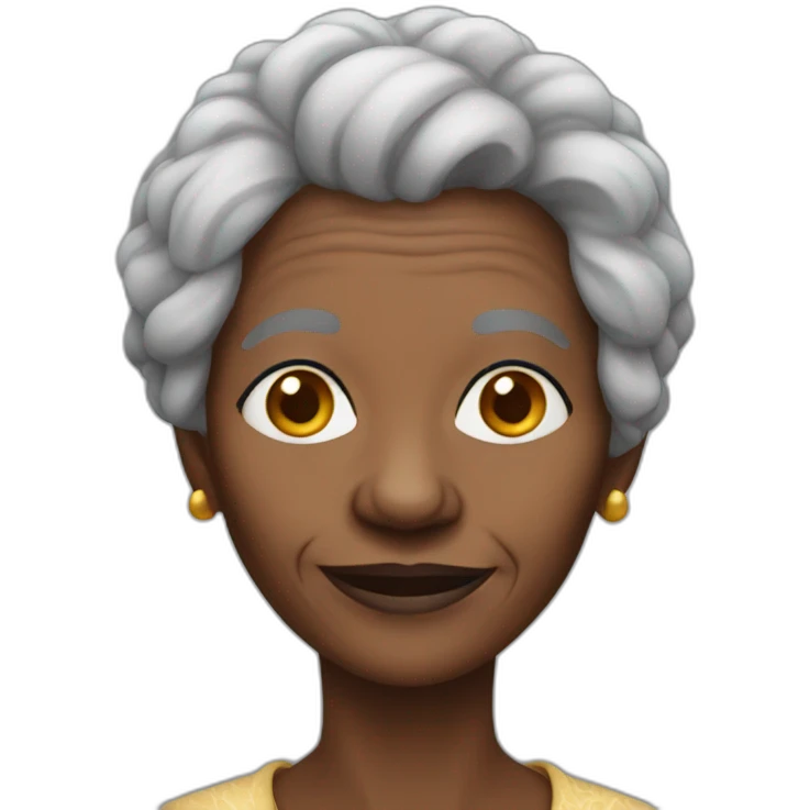 African elderly woman  emoji