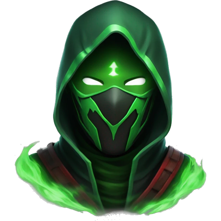 ermac with green aura with word youtube emoji