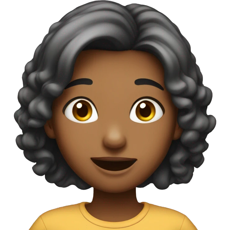 Surprise girl blushing  emoji