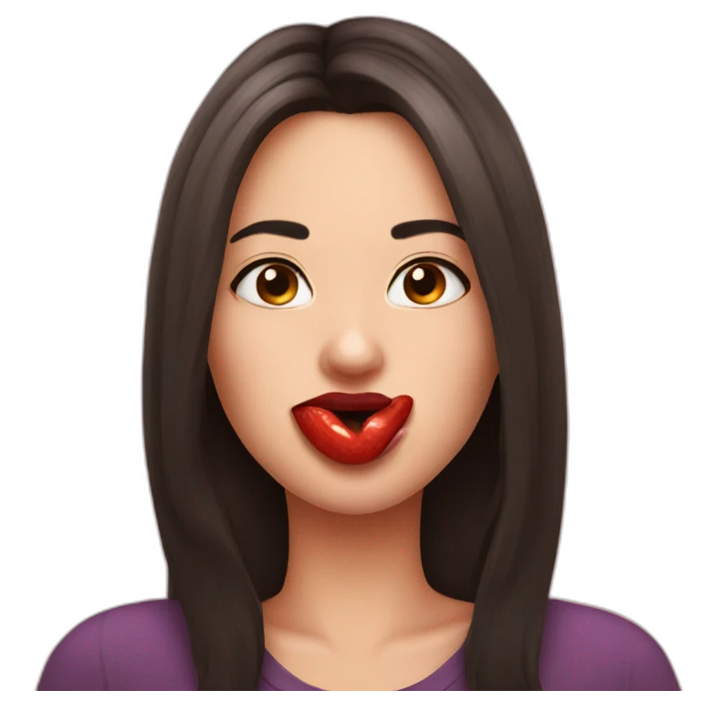 lip bite emoji